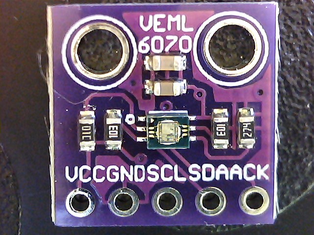 A VEML6075 UV light sensor mudule