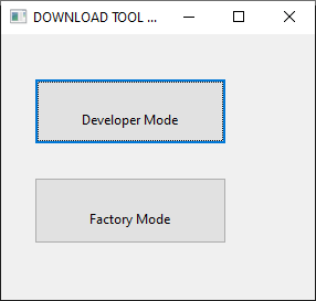 selecting developer mode