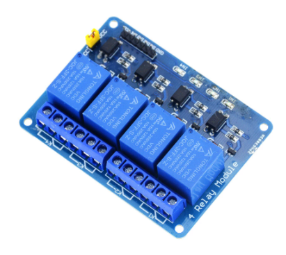 A 4 channel relay module