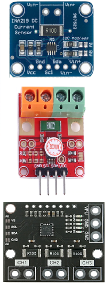 Current sense modules containing HydraFerret supported ina219, ina226, ina3221